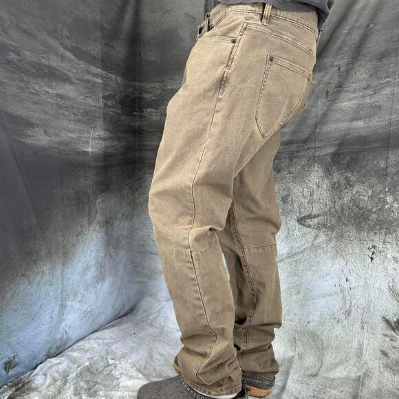 Proof Rover Jeans size 38 x 31 brown wash tapered fit rugged pants - Picture 4 of 7